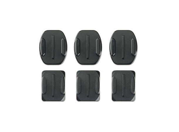 GoPro Flat + Curved Adhesive Mounts Buede og flate festebraketter til GoPro 
